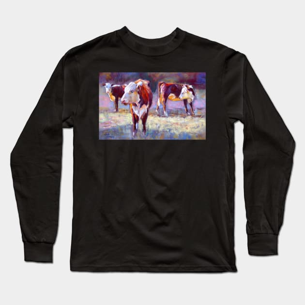 Hereford Study Long Sleeve T-Shirt by Lyndarob